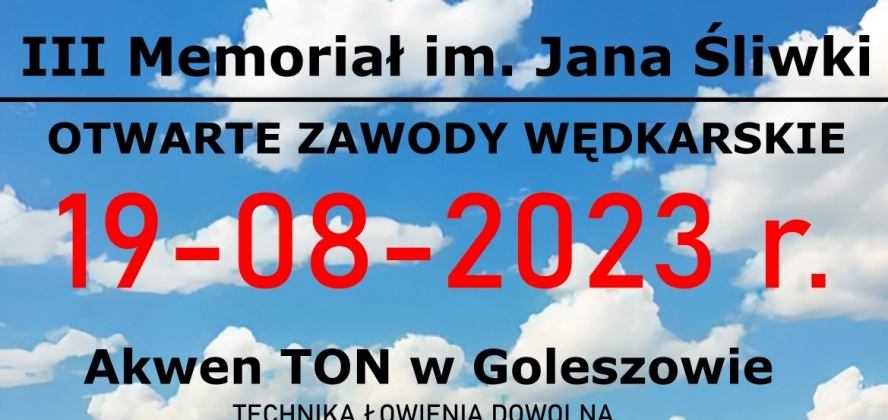 III Memoriał im. Jana Śliwki