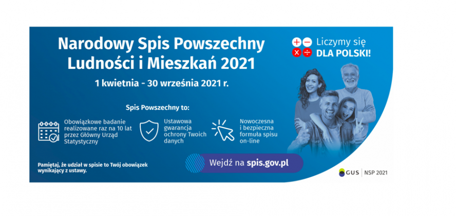 Do 30 września, w całym kraju trwa Narodowy Spis Powszechny Ludności i Mieszkań 2021.